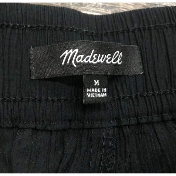 Madewell Womens Medium Black Wide Leg Pants Trousers - Picture 2 of 6